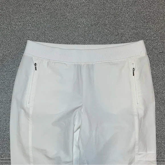 Zenergy By Chico’s Pants Womens 2 US 12 White Cropped Capri Stretch Activewear - Picture 2 of 10